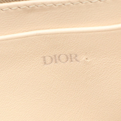 Dior CD Diamond Messenger Pouch PVC Coated Canvas Beige