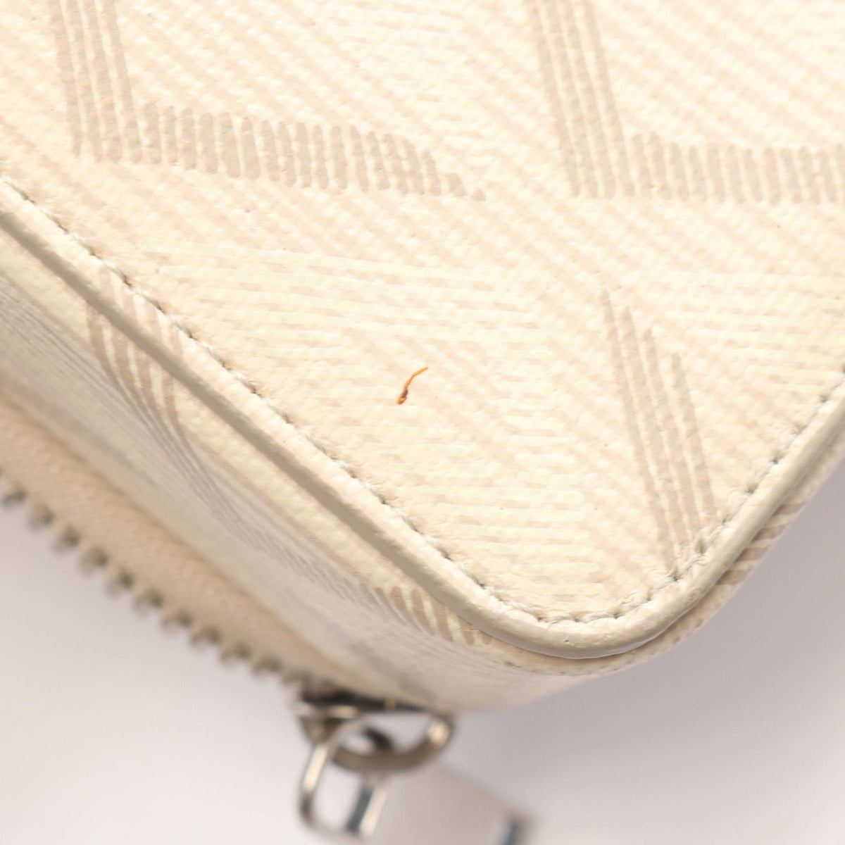 Dior CD Diamond Messenger Pouch PVC Coated Canvas Beige