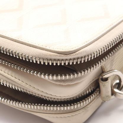 Dior CD Diamond Messenger Pouch PVC Coated Canvas Beige