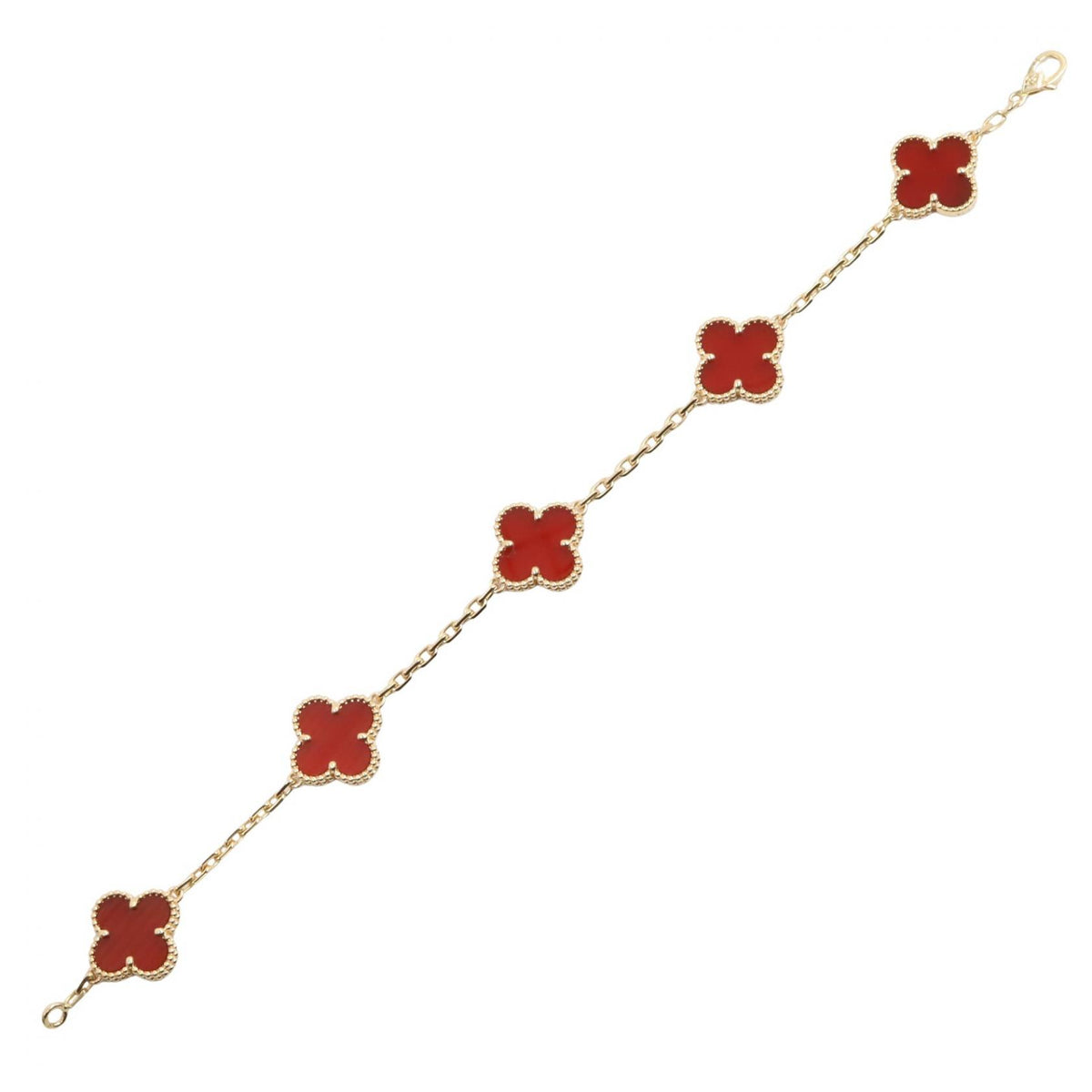 Van Cleef & Arpels Carnelian Bracelet Gold
