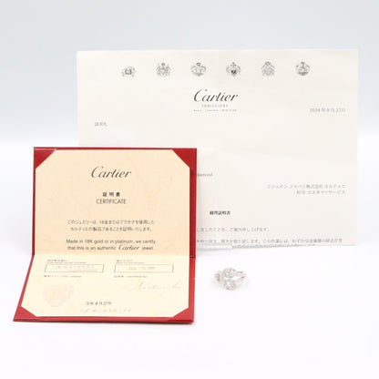 CARTIER Agraf K18WG Diamond Ring Size JP 12.5
