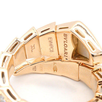 BVLGARI Serpenti XL MOP Diamond Ring Size JP 12.5