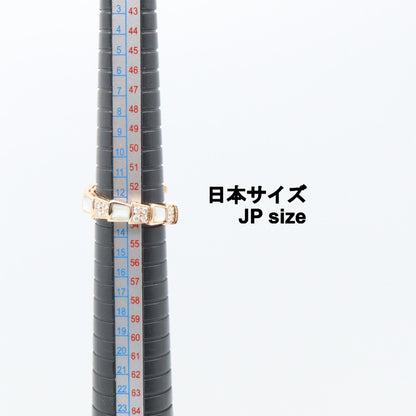 BVLGARI Serpenti XL MOP Diamond Ring Size JP 12.5