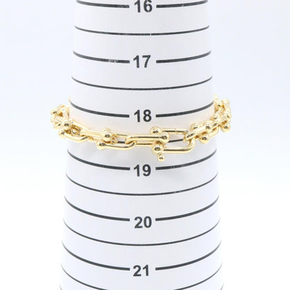 TIFFANY&CO K18 Yellow Gold Hardware Medium Bracelet