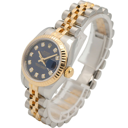 ROLEX Datejust 10P Diamond Blue Watch