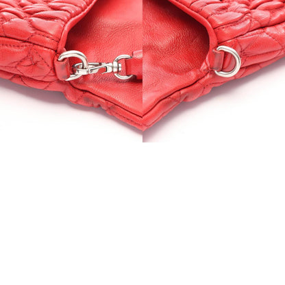 Miu Miu Red Matelasse Nappa Shoulder Bag