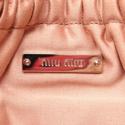 Miu Miu Red Matelasse Nappa Shoulder Bag