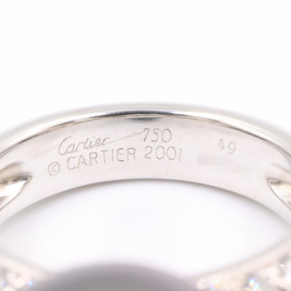 CARTIER So Pretty Diamond Black Pearl K18WG Ring Size JP 8.5