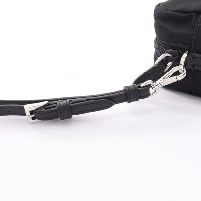 PRADA Re-Nylon Leather Pouch Black
