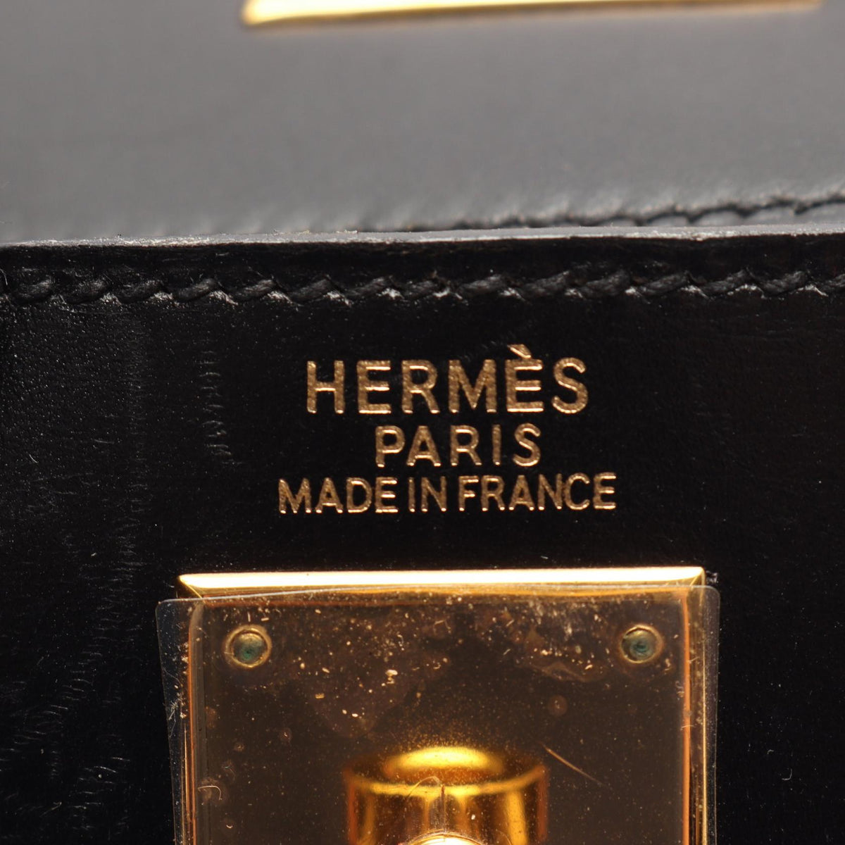 HERMES Kelly 32 Retourne Box Handle Bag