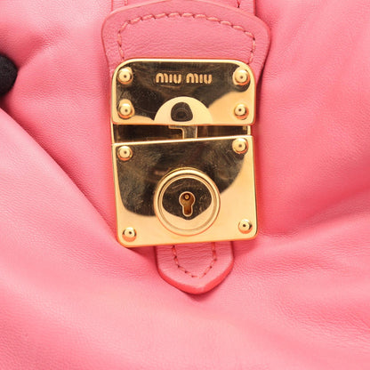 Miu Miu Pink Leather Handle Bag