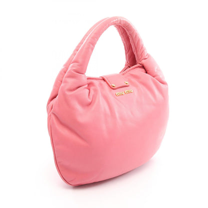 Miu Miu Pink Leather Handle Bag