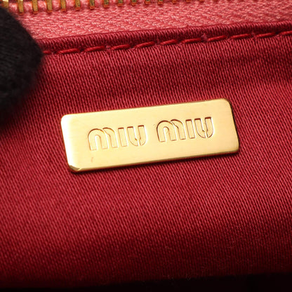 Miu Miu Pink Leather Handle Bag