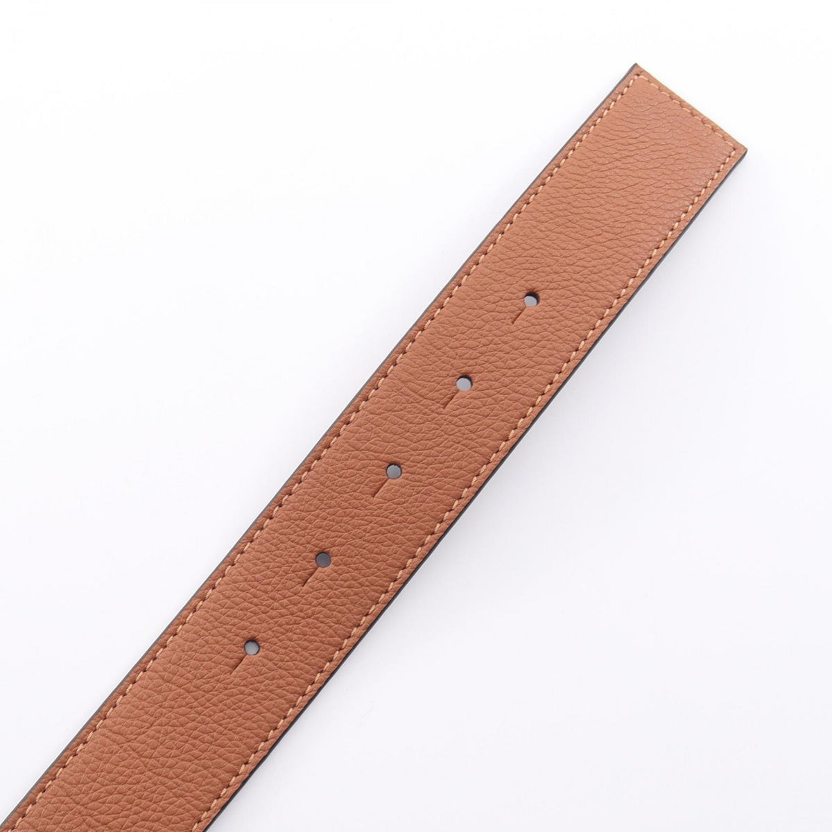 LOEWE Anagram Reversible Leather Belt Antique Gold Size 100