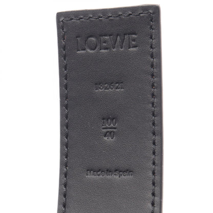 LOEWE Anagram Reversible Leather Belt Antique Gold Size 100