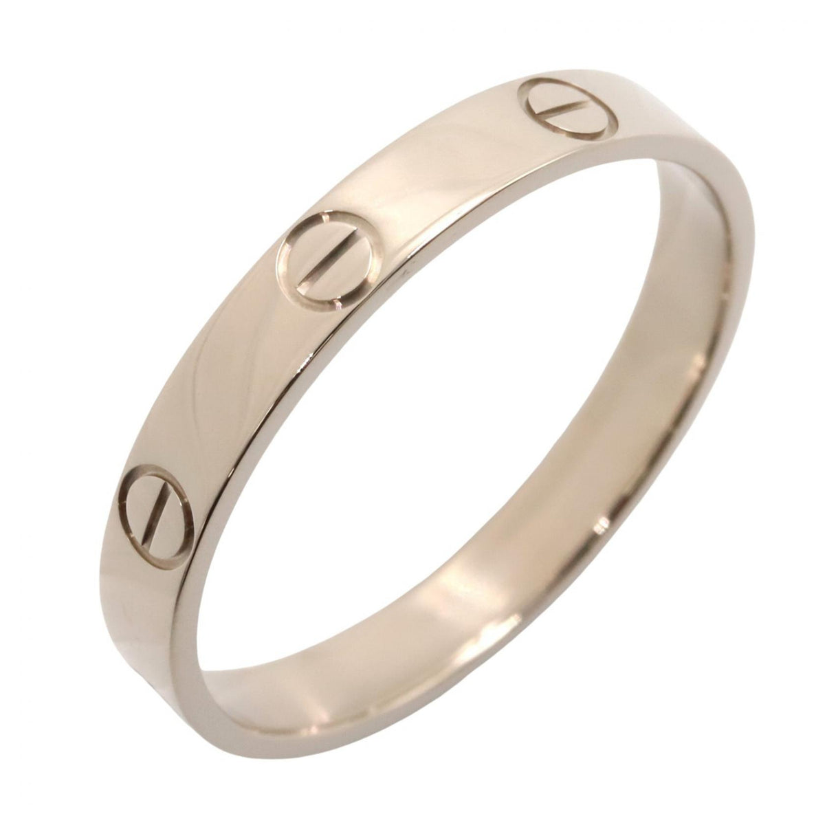 CARTIER Mini Love Ring K18 White Gold Size JP 22