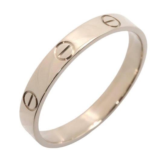 CARTIER Mini Love Ring K18 White Gold Size JP 22