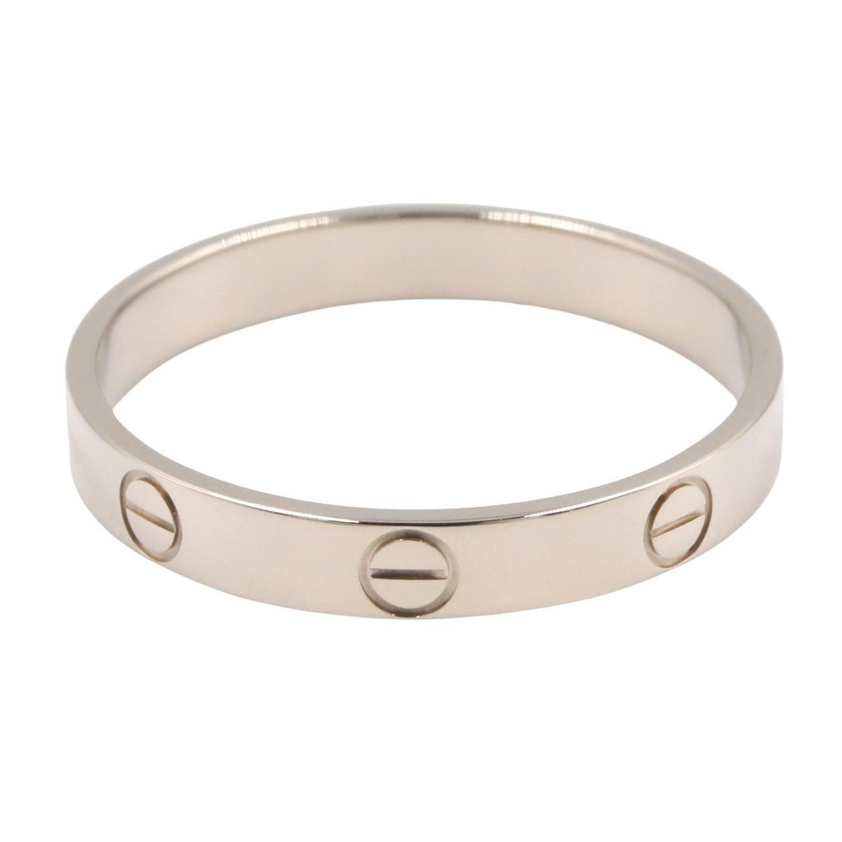 CARTIER Mini Love Ring K18 White Gold Size JP 22