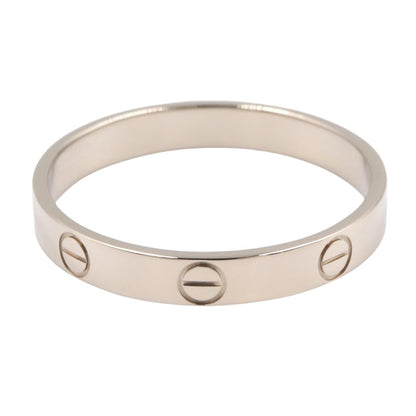 CARTIER Mini Love Ring K18 White Gold Size JP 22