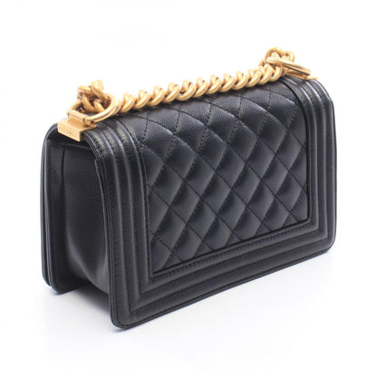 CHANEL Boy Chanel Small Caviar Bag Black