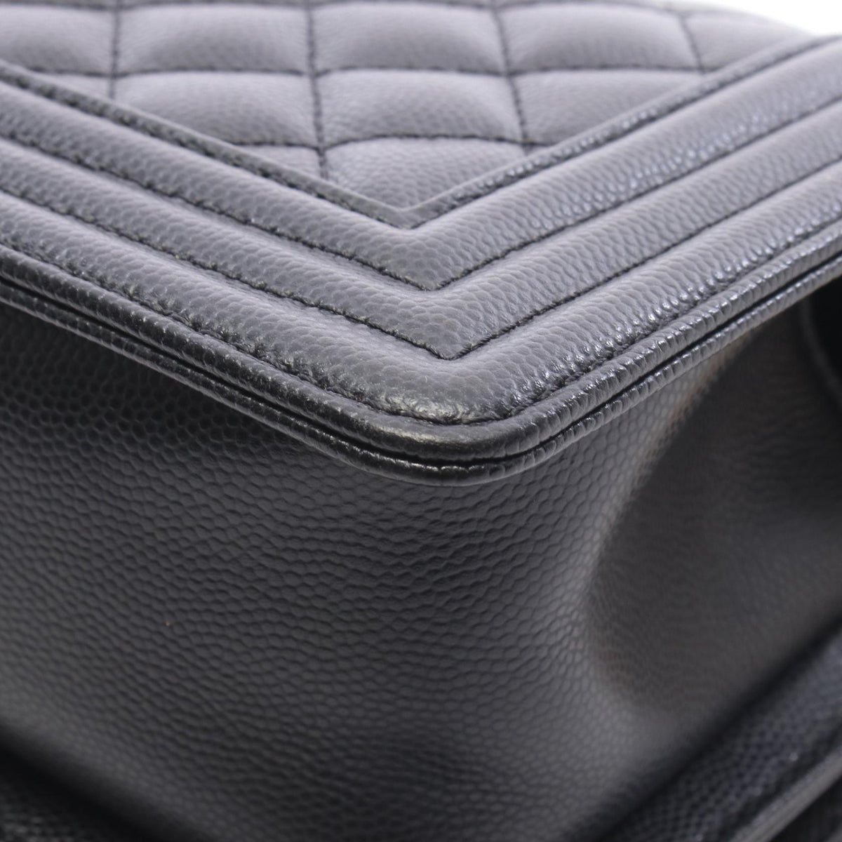 CHANEL Boy Chanel Small Caviar Bag Black
