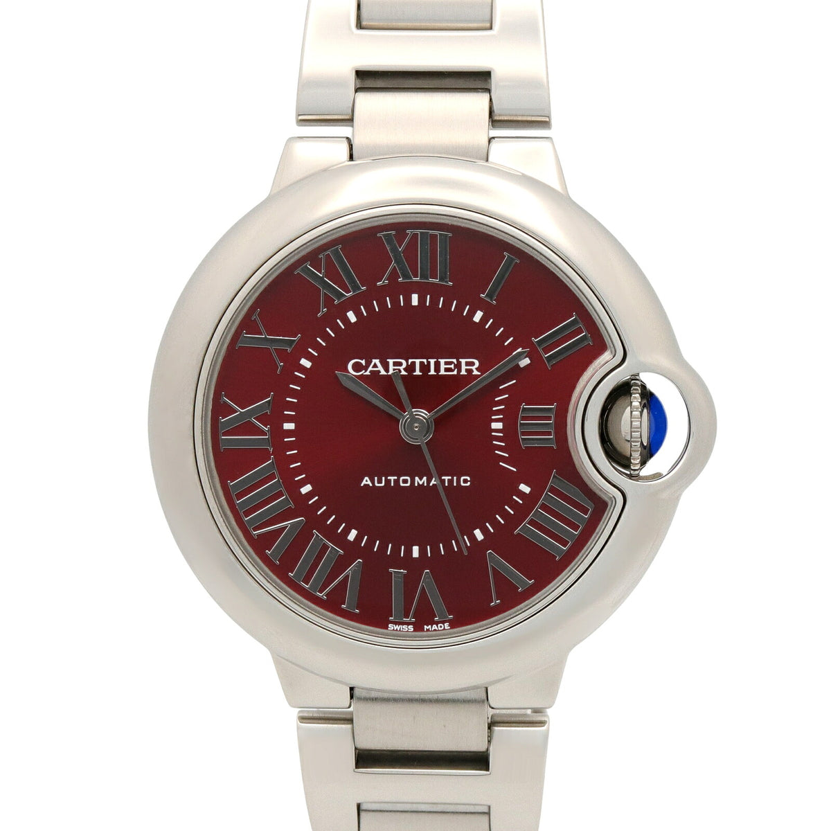 CARTIER Ballon Bleu 33mm SS Red Dial Watch