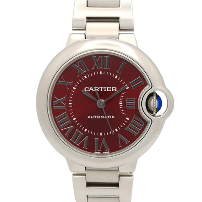 CARTIER Ballon Bleu 33mm SS Red Dial Watch