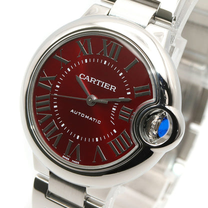 CARTIER Ballon Bleu 33mm SS Red Dial Watch