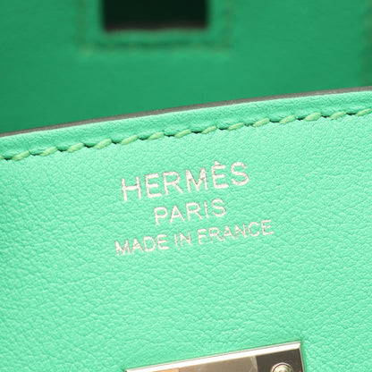 HERMES Birkin 25 Vert Comic Handle Bag