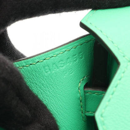 HERMES Birkin 25 Vert Comic Handle Bag