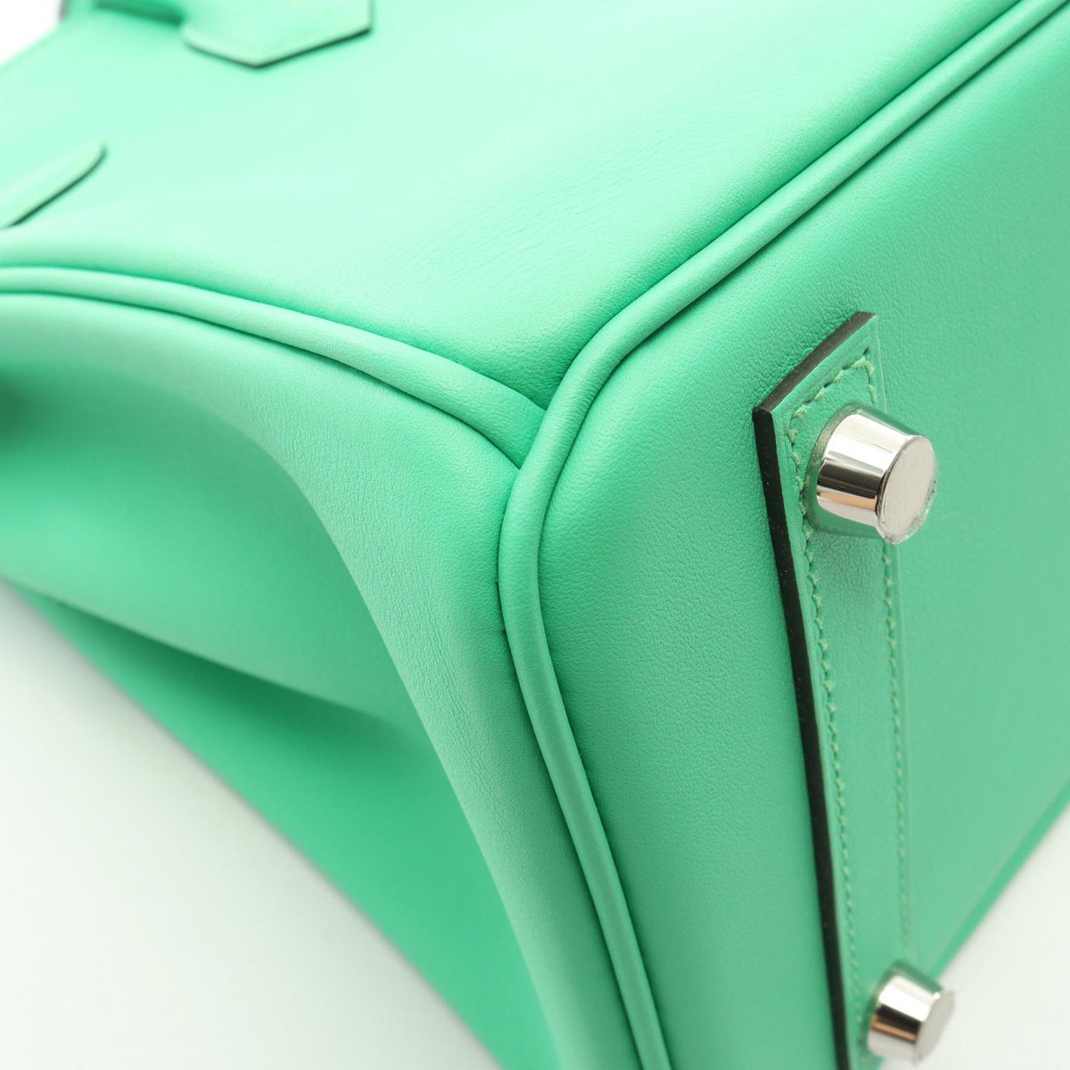 HERMES Birkin 25 Vert Comic Handle Bag