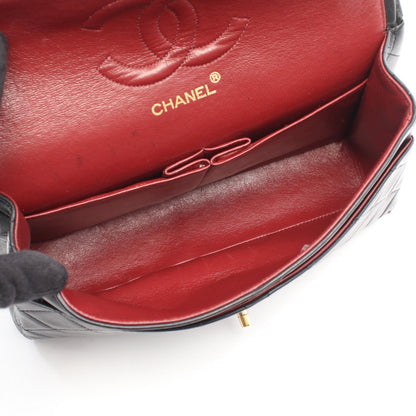 CHANEL Matelassé Double Flap Bag Black