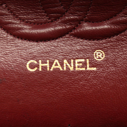 CHANEL Matelassé Double Flap Bag Black