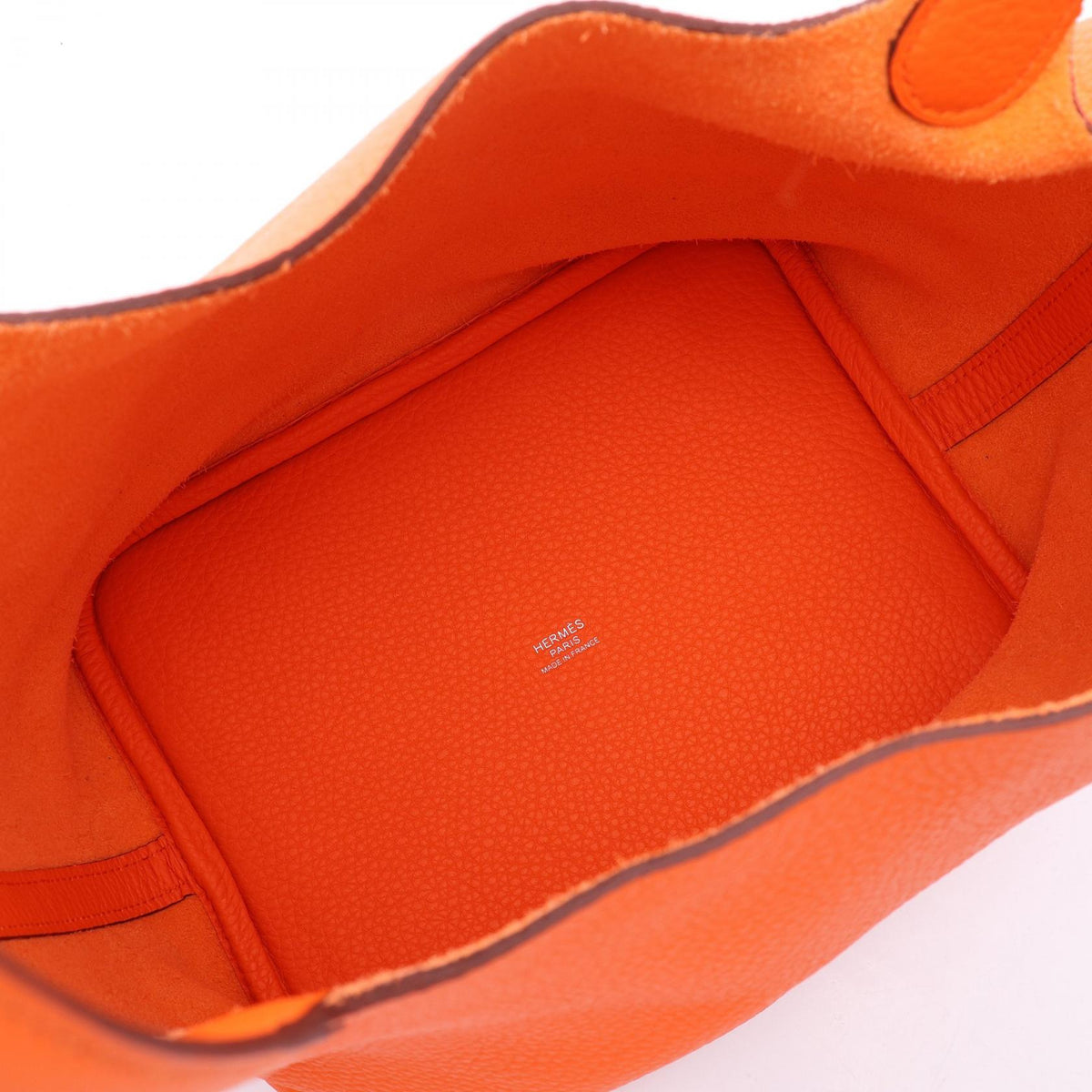 HERMES Picotin Lock MM Bag Orange