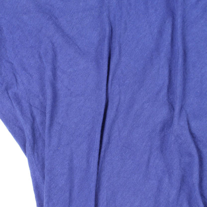CHROME HEARTS Blue Vertical Logo Cotton T-Shirt Size S