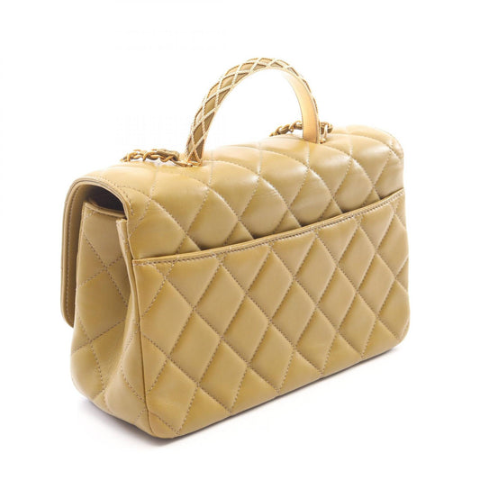 CHANEL Matelasse 2WAY Top Bag Lambskin