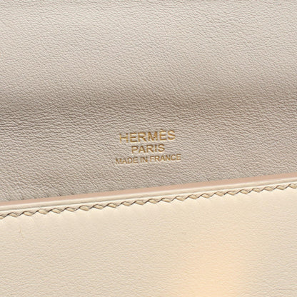 HERMES 24/24 35 Togo Leather Pearl Gray Handbag