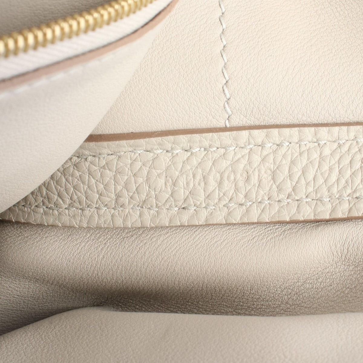 HERMES 24/24 35 Togo Leather Pearl Gray Handbag