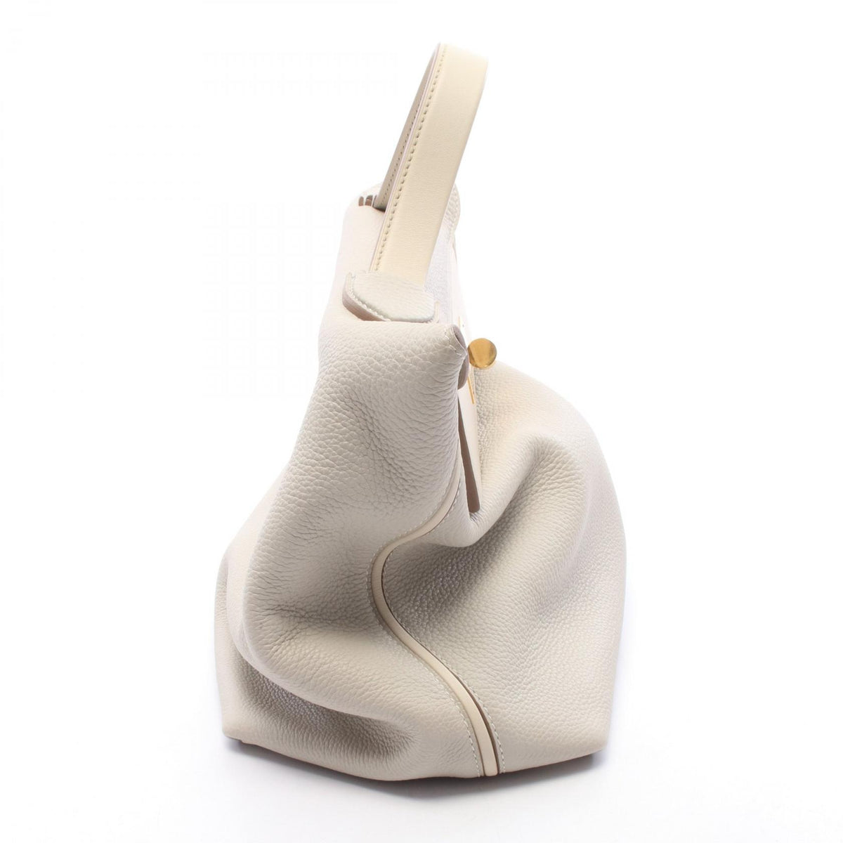 HERMES 24/24 35 Togo Leather Pearl Gray Handbag