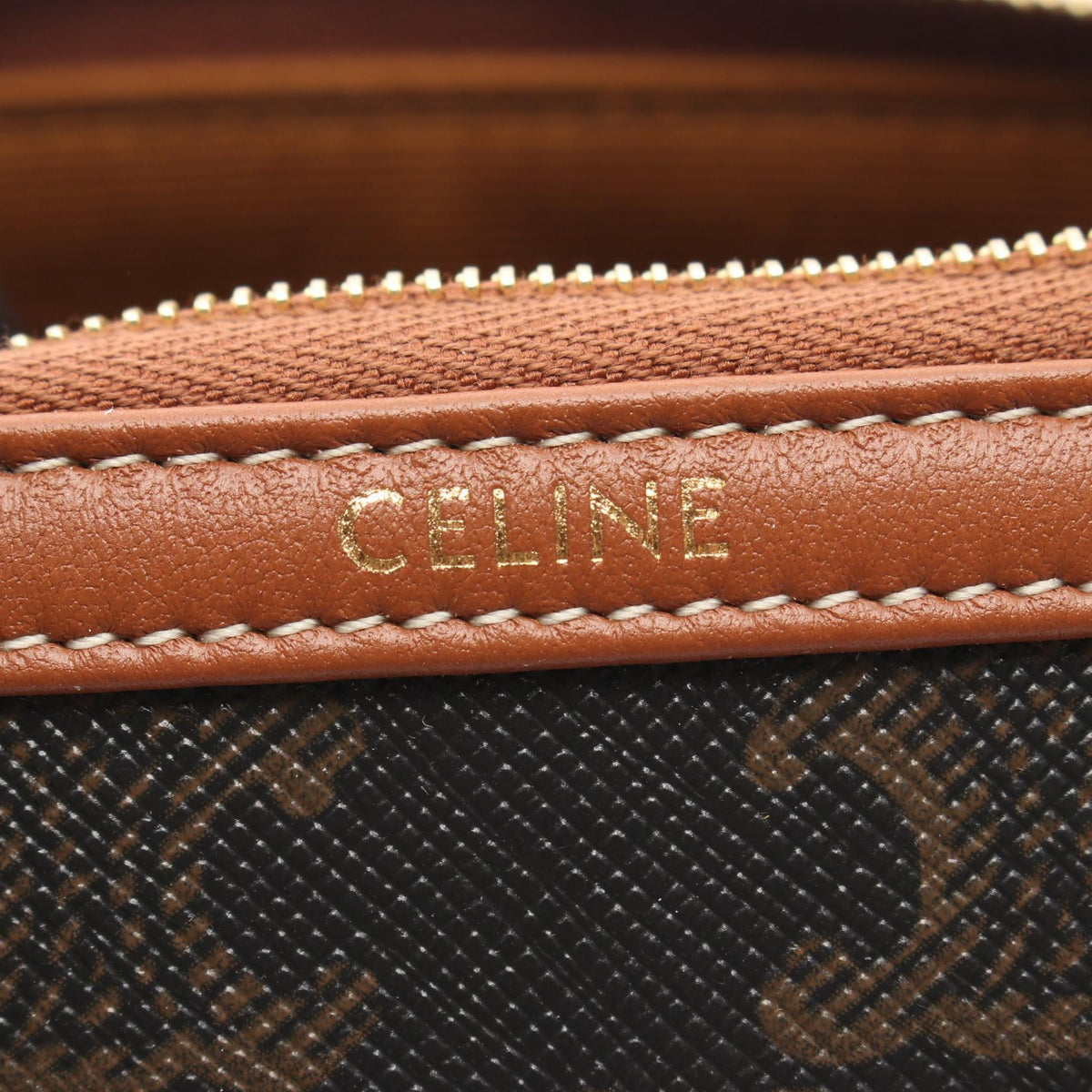 CELINE Chain Clutch Triomphe Shoulder Bag