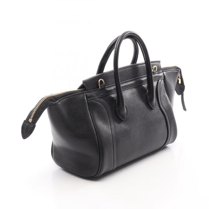 CELINE Black Leather Little 2WAY Handbag