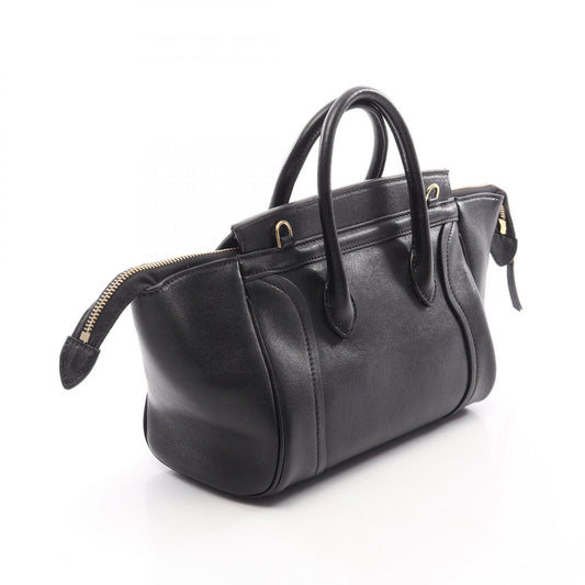 CELINE Black Leather Little 2WAY Handbag