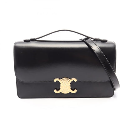 CELINE Triomphe Medium 2WAY Bag Black