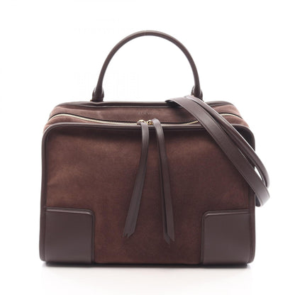 LOEWE Amazona 180 Large 2WAY Suede Brown Handbag