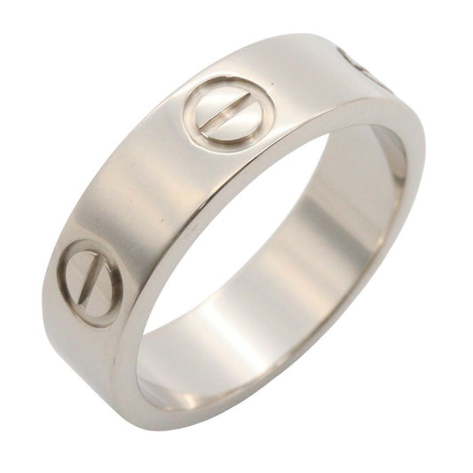 CARTIER Love Ring K18 White Gold Size JP 10.5