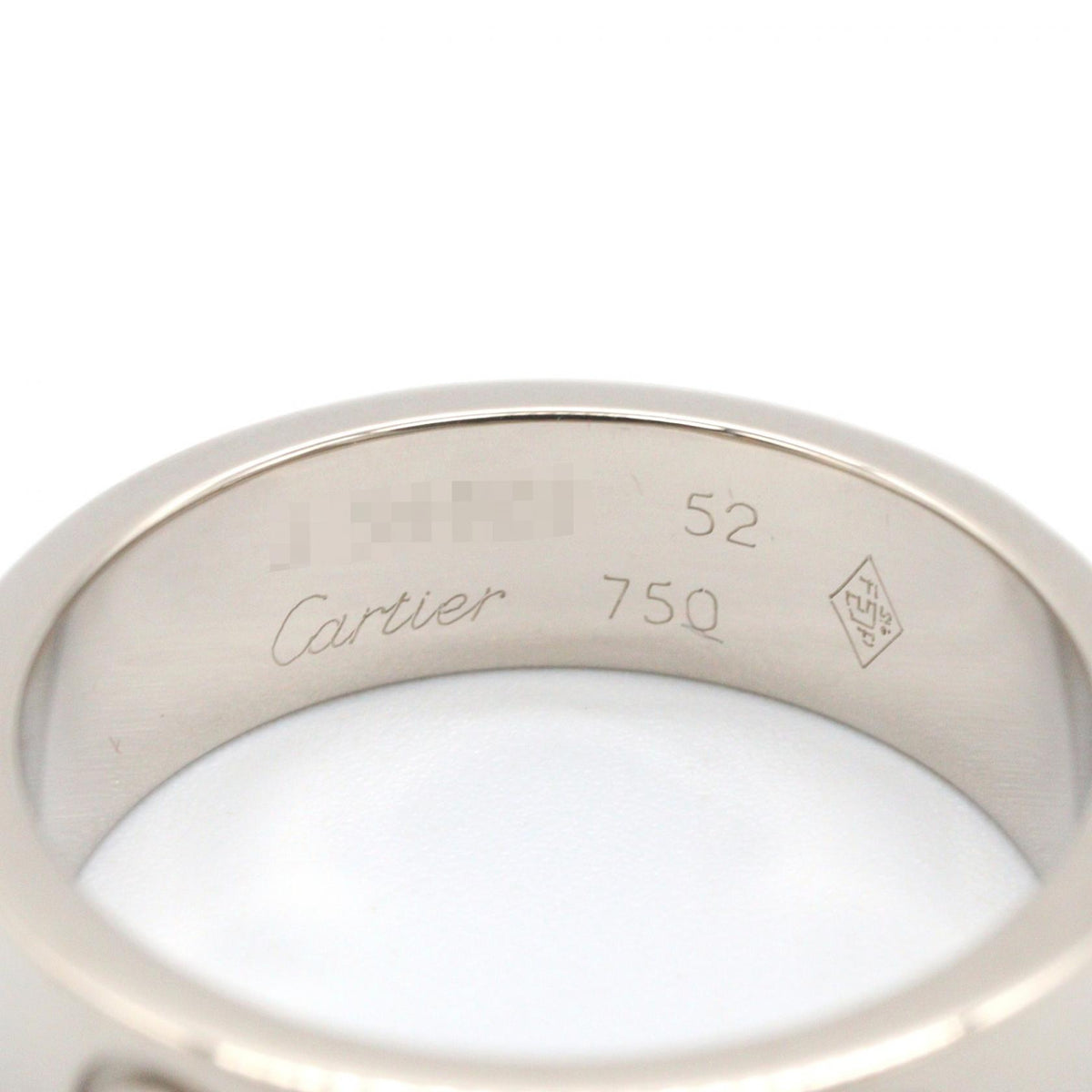 CARTIER Love Ring K18 White Gold Size JP 10.5