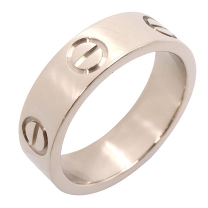 CARTIER K18WG Love Ring Silver Size JP 9.5