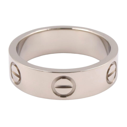 CARTIER K18WG Love Ring Silver Size JP 9.5
