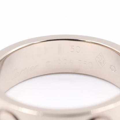 CARTIER K18WG Love Ring Silver Size JP 9.5