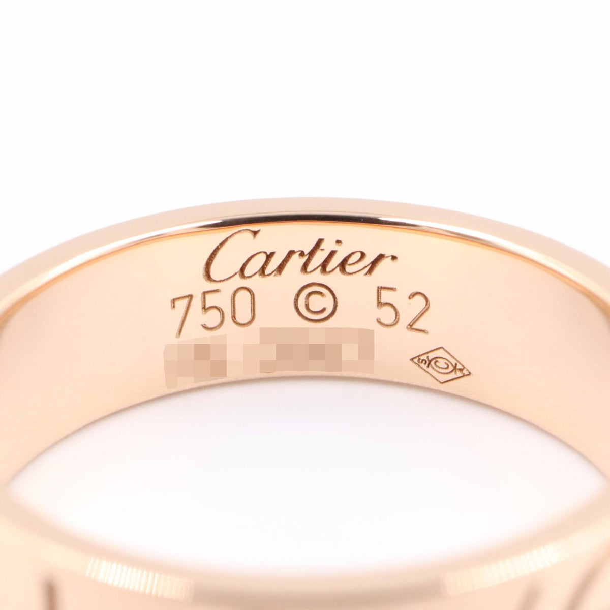 CARTIER Love Ring K18PG Rose Gold Size JP 11.5
